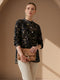 IVANKA TOP (BLACK GOLD)